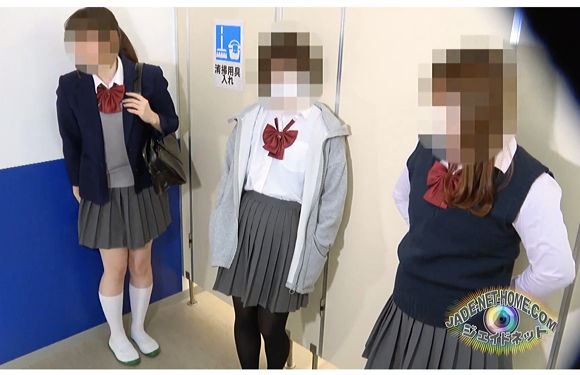 『トイレに並んで待っている女子校生が放尿。１ 1/2』【ジェイドJadenet】