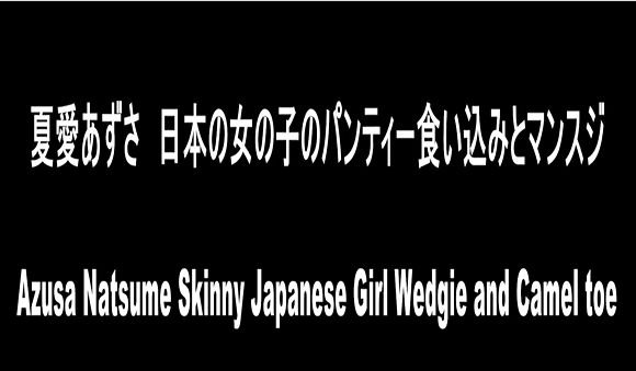 『夏菜あずさ　日本の女の子のパンティー食い込みとマンスジ』【ギャルズアパートメント】