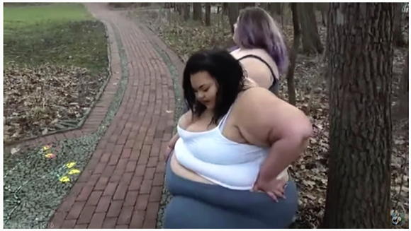 SSBBWs Big Bellies Walking in Park